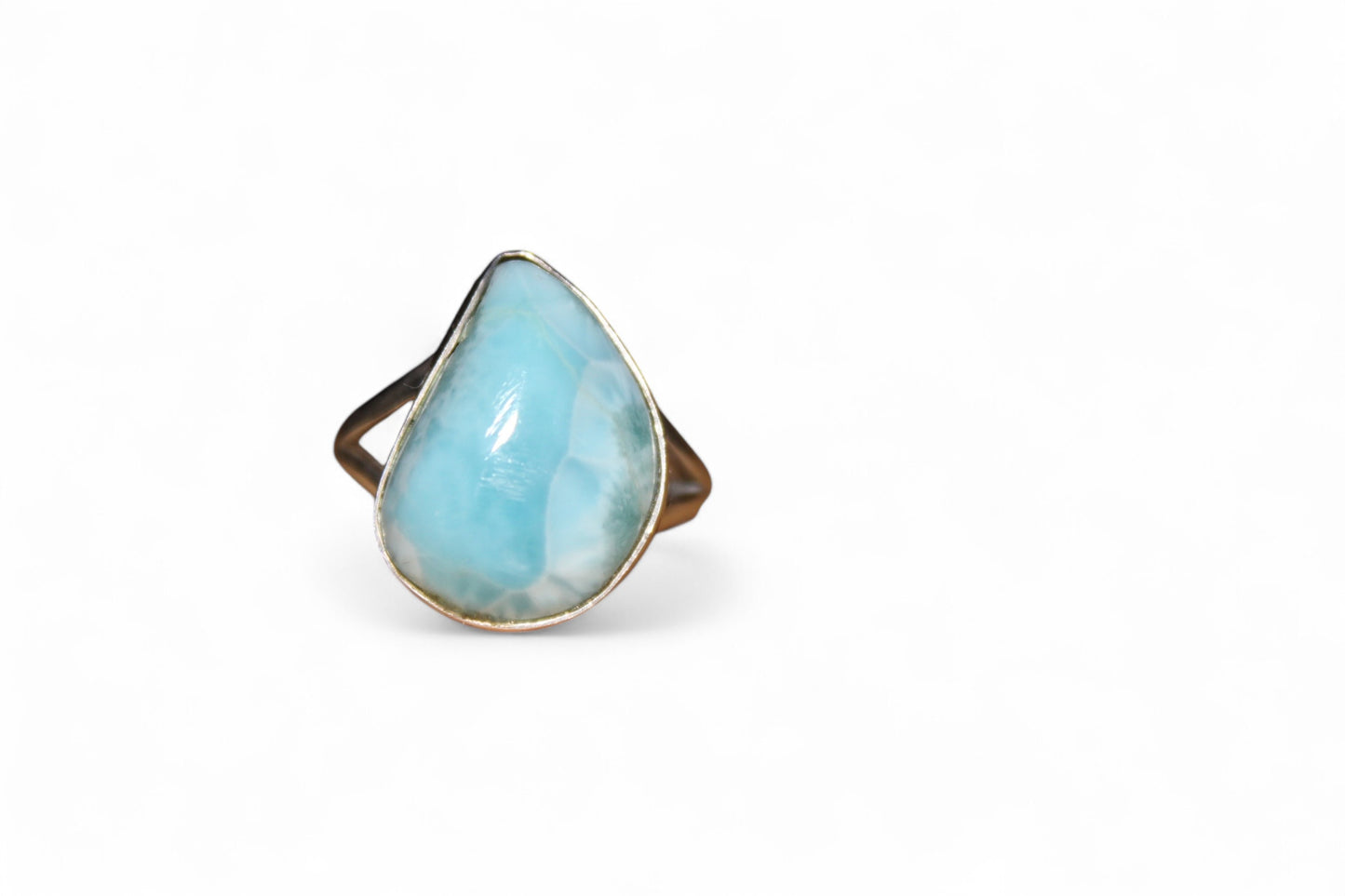 Larimar Ring – Tropfen des Meeres